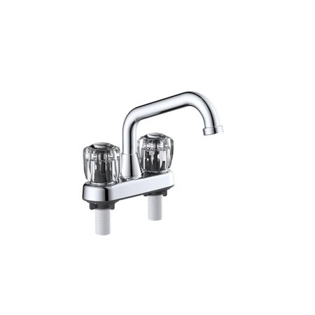 KD AMERICANA 4 in. Classic Chrome Two Handle Laundry Faucet KD2514221